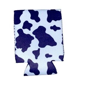 Cow print beer coozie holder